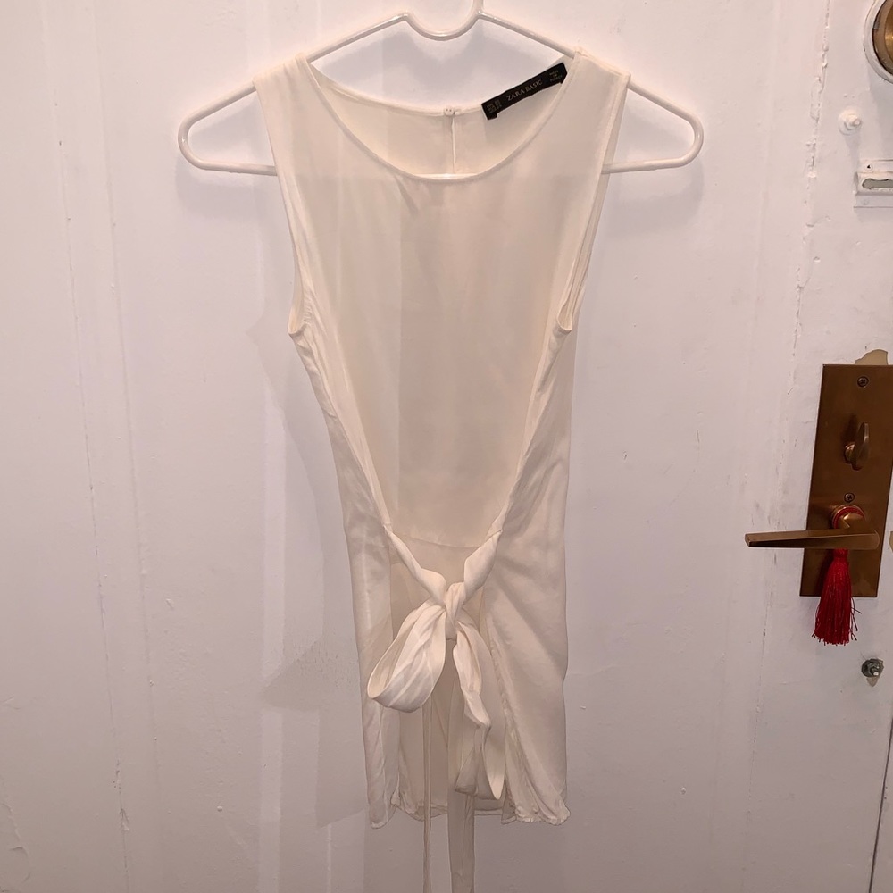 Zara White Tunic/Blouse